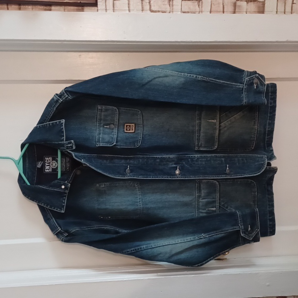 EYNYCE Denim ranch coat  men's size large